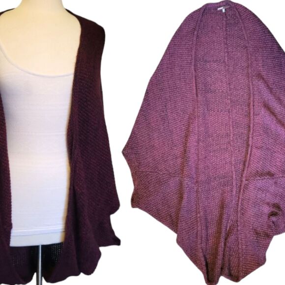 LOVE CULTURE MAROON SHEATER SHRUG - M/L - Picture 1 of 7